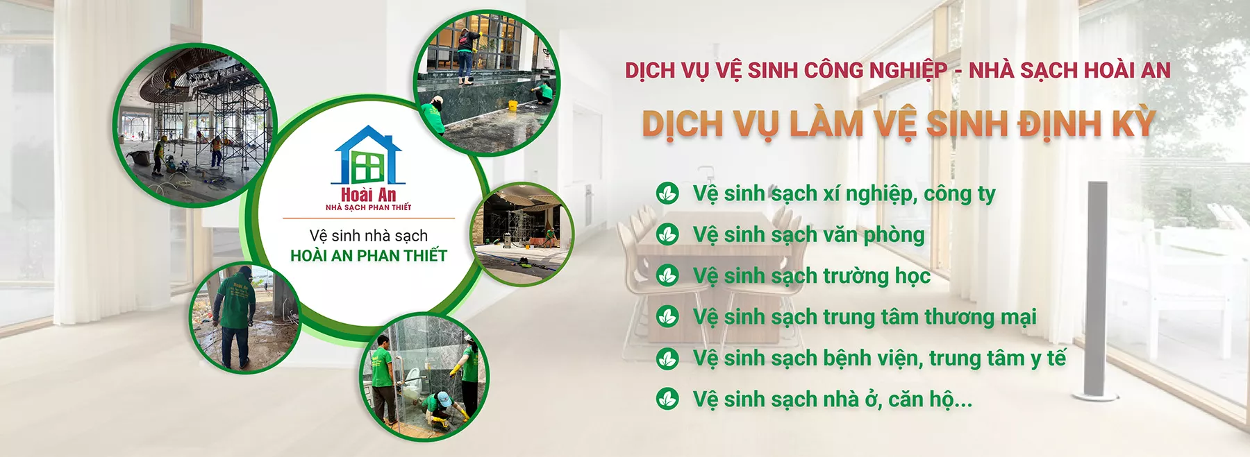 Vệ sinh công nghiệp Hoài An - Phan Thiết Bình Thuận