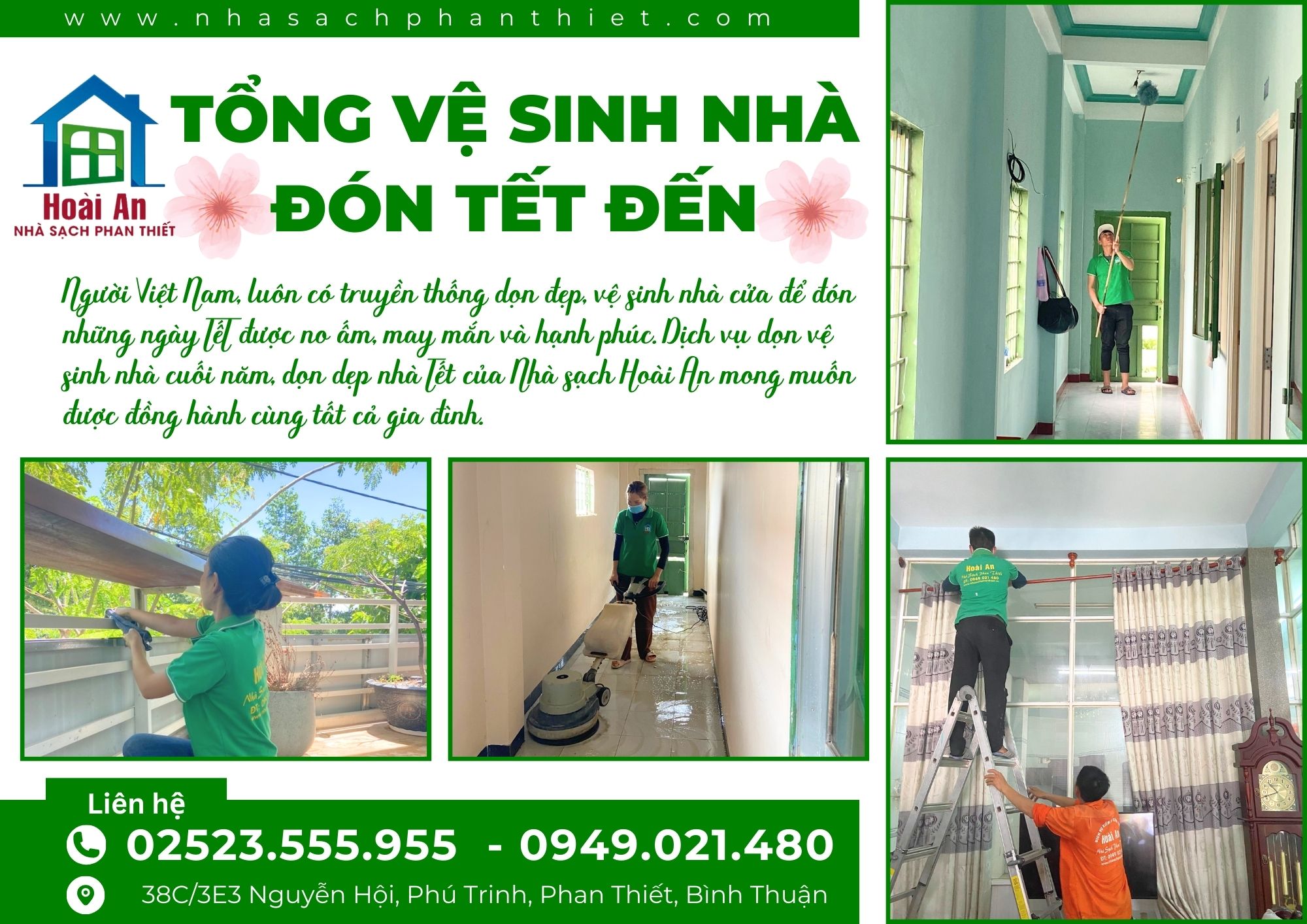 Tổng vệ sinh nhà, dọn dẹp nhà Tết Phan Thiết