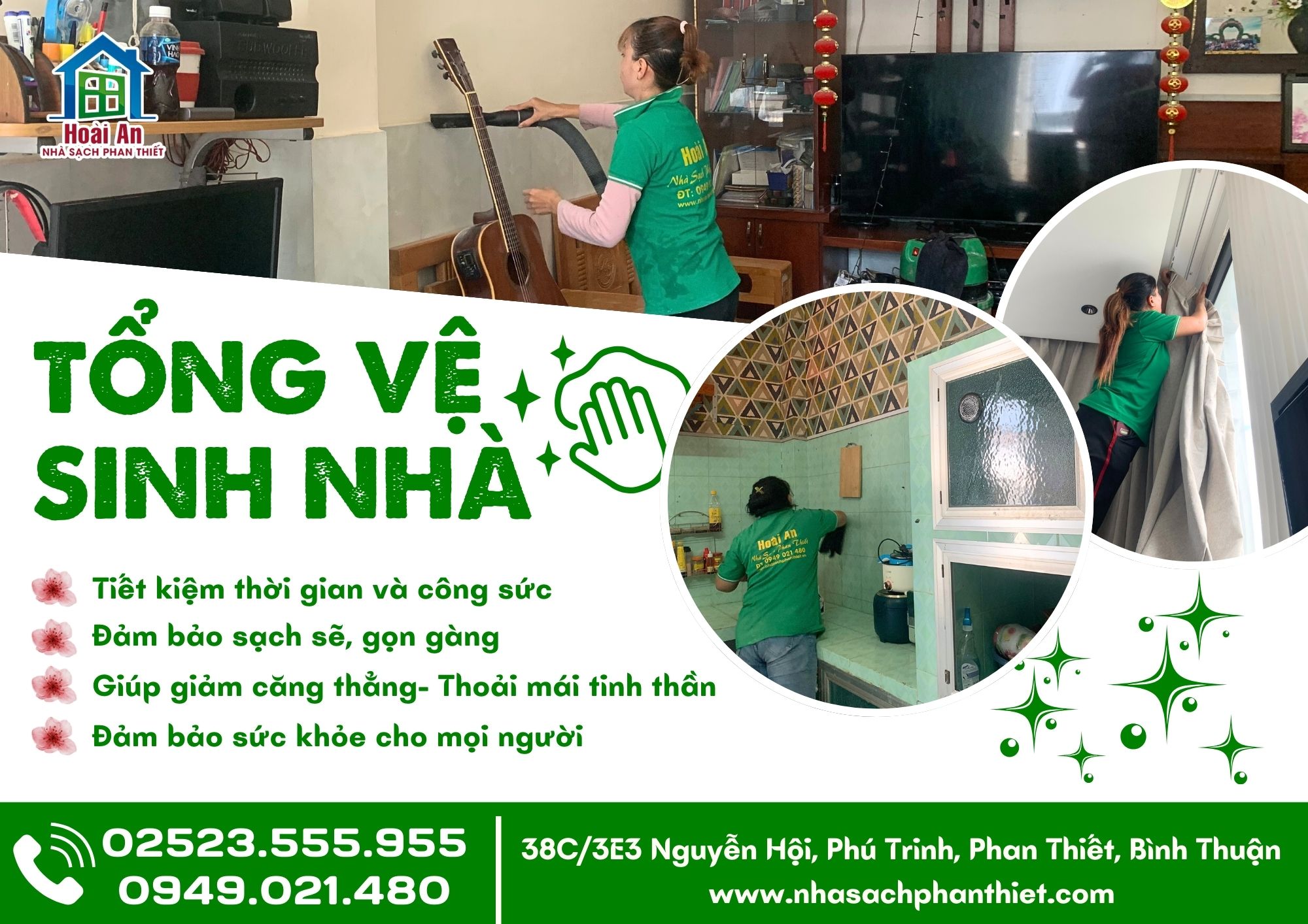 Tổng vệ sinh nhà, dọn dẹp nhà Tết Phan Thiết