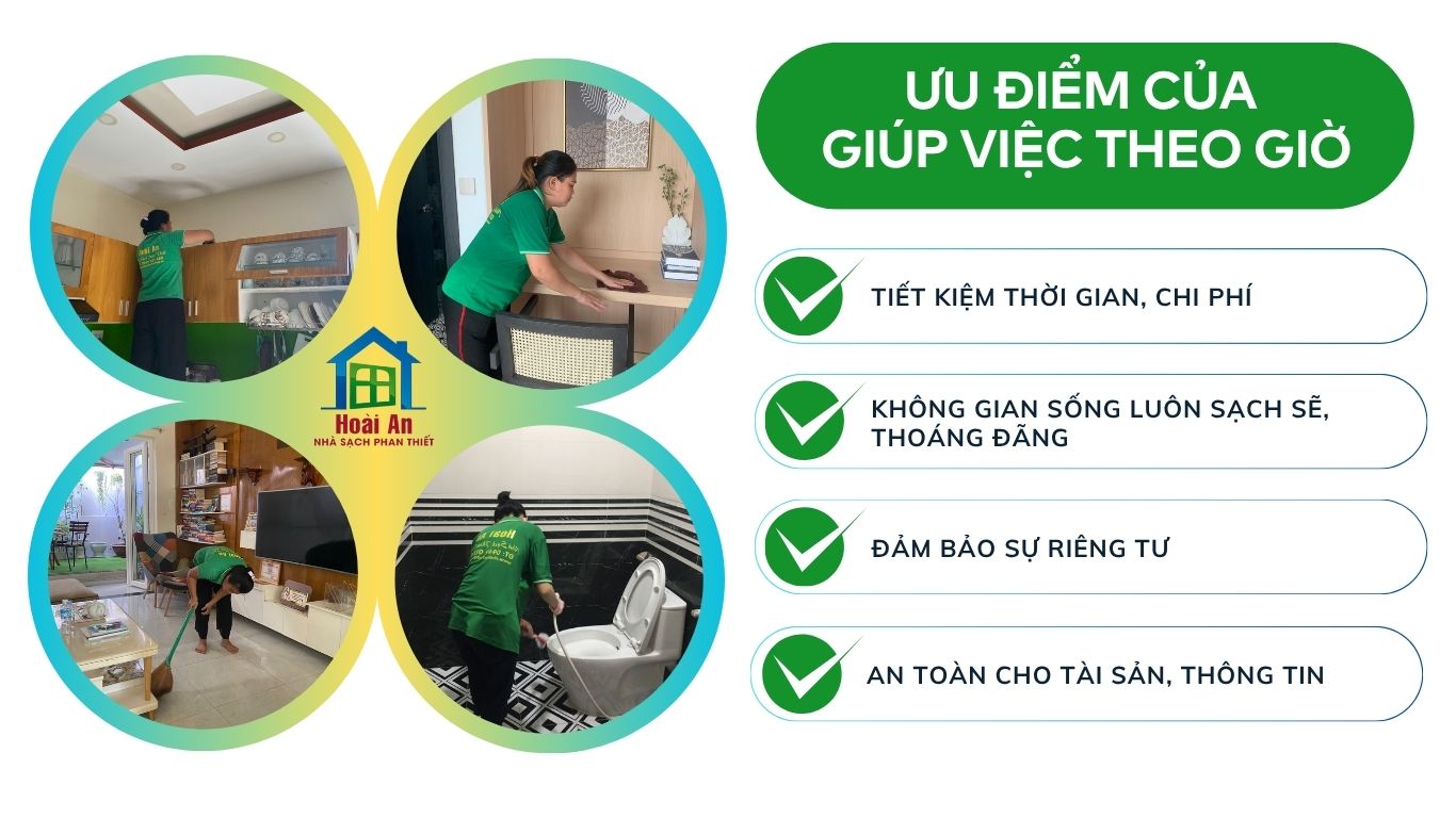 Vệ sinh giúp việc theo giờ Phan Thiết Lâm Đồng